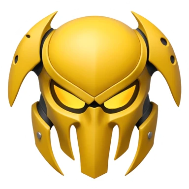 yellow predator bone armor sticker