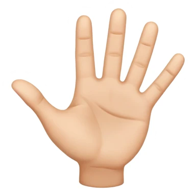 Mohl by si mi vytvořit emoji ve Apple stylu kde je natažený malíček, prostředníček a palec, zatímco ukazováček a prsteníček jsou ohnuté sticker