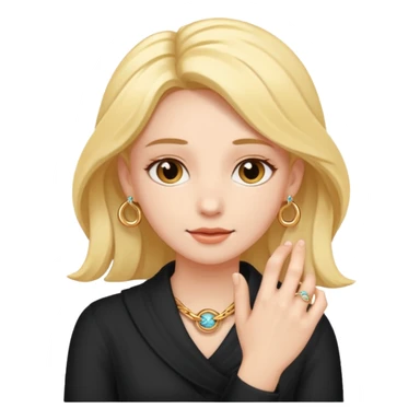 A woman ring entwined with a male ring sticker