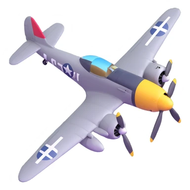 WW2 fighter aircraft sticker