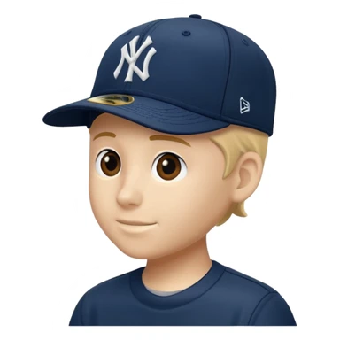 Brimless new york Yankee cap no face just cap sticker