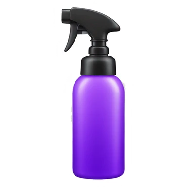 Purple spray bottle sticker