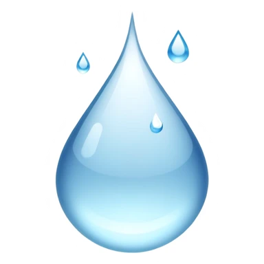 Water droplet emoji  sticker
