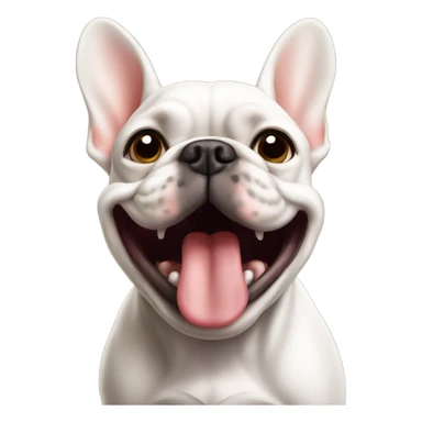 French bulldog barking at the to sticker