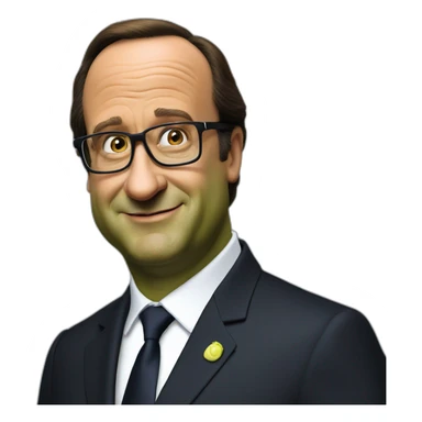 François Hollande is Shrek sticker