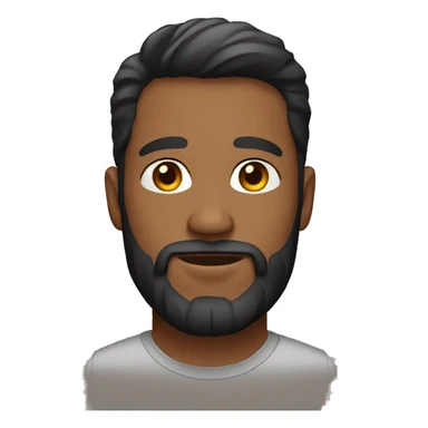 man with a beard in his 20's sticker