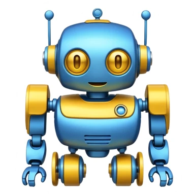 Friendly cartoonish bot. sticker
