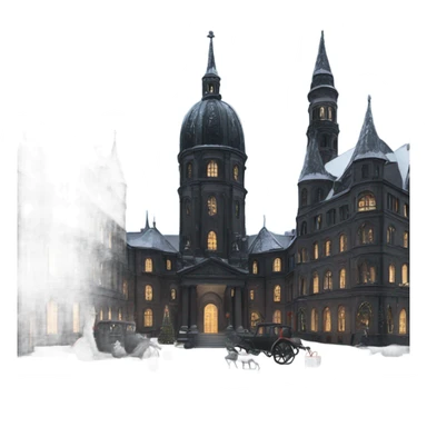 gothic christmas berlin sticker