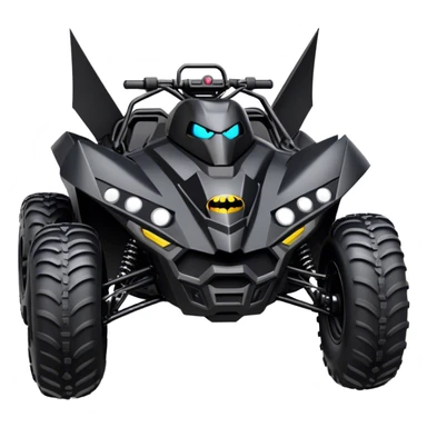 batmobile atv raptor 700 with a smile sticker