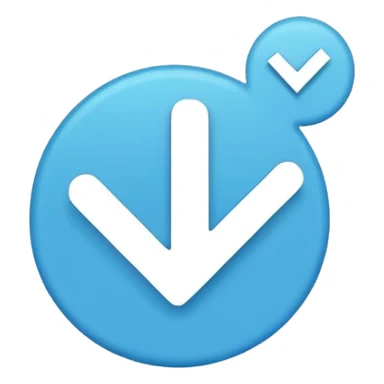 emoji centang biru putih tiktok sticker