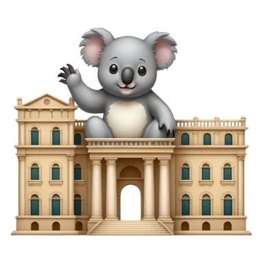 Koala building palazzo sticker