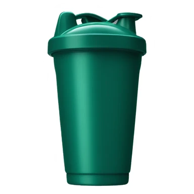 Dark green protein shaker cup sticker