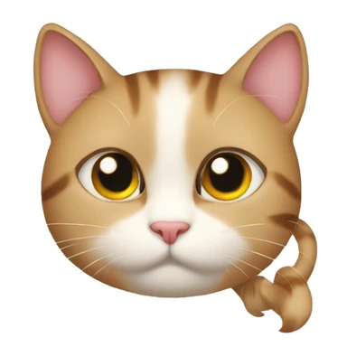 shy cat sticker