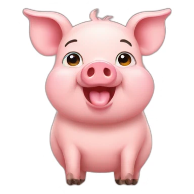 pig saying okay  sticker
