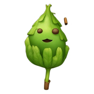 un sapo con un cigarro sticker