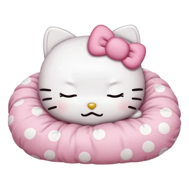 Hello kitty sleeps sticker