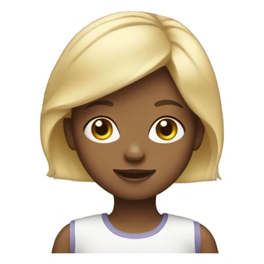 little girl with blond hai sticker