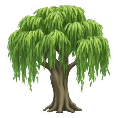 weeping willow tree sticker