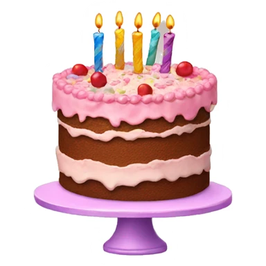 birthday cake sticker