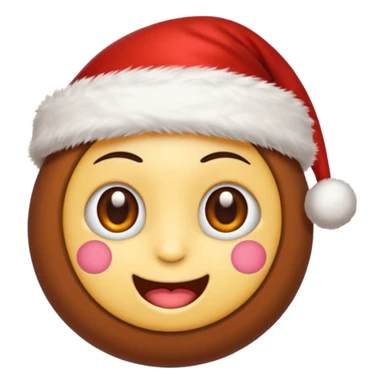gere um emoji fofo de uma rena de natal sticker