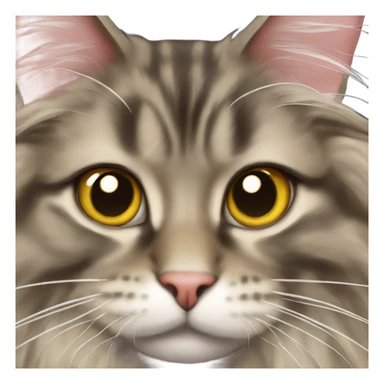 Maine Coon with a stupid mouth  sticker