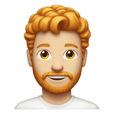 ginger guy with mullet hairstyle sticker