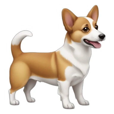 Corgi jack Russel mix sticker