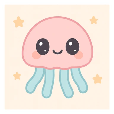 cute jellyfish sticker