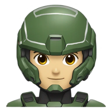 Halo Spartan japan anime sticker