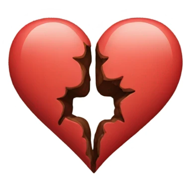 Half of a heart sticker