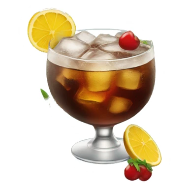 Rum cola cocktail  sticker