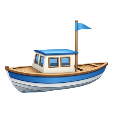 boat in cartoon  sticker