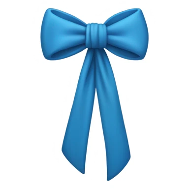 blue Bow knot sticker