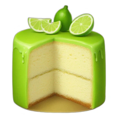 belly cake lime sticker