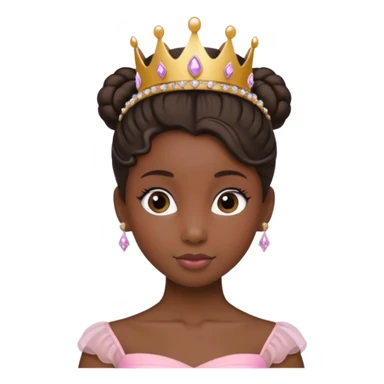 ballet bun  black princess sticker