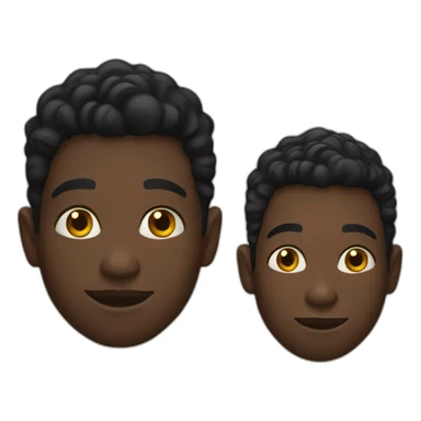 black gay guy sticker