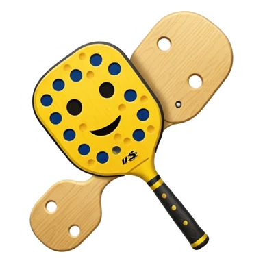 pickleball paddle and pickleball sticker