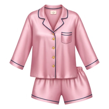 Light pink silk pyjamas set sticker