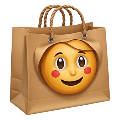 Shopping bag sticker