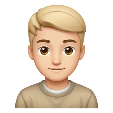 boyish smirk sticker