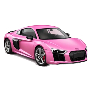Pink Audi r8 sticker