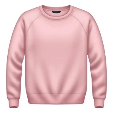 very very light pink sweater without any faces on them sticker
