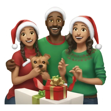 christmas joy with friends sticker