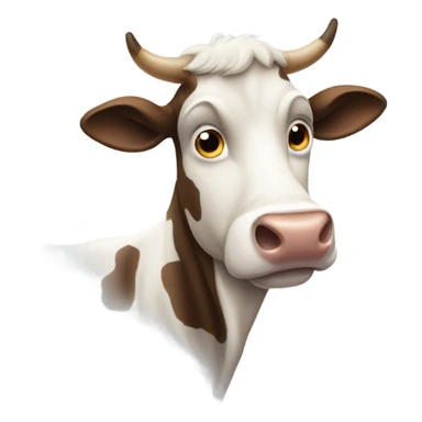 A cow suspicius sticker
