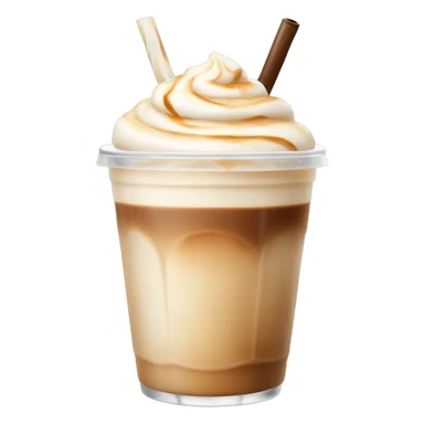 Iced latte with vanilla sticker