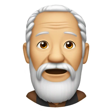 Mandarin old man whiskers sticker