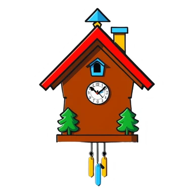 cuckoo clock sticker
