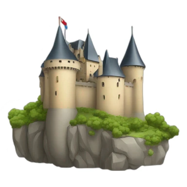 Luxembourg castel sticker
