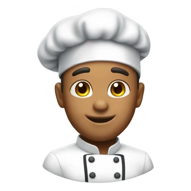 🤤this emoji with the chef hat sticker