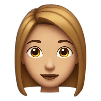 a girl with no eyes,nose,mouth,eybrows,and ears thinkning sticker